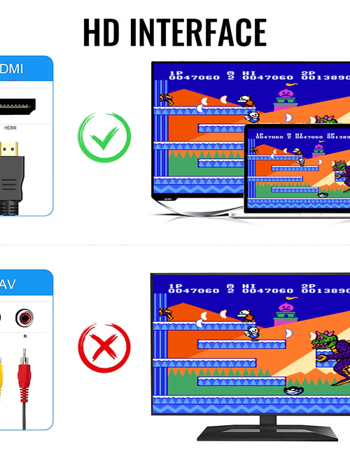Load image into Gallery viewer, Retro Family HD Video Classic Game Console Built-In 621 Games HD Output with Two Wired Controller TF Card Loading Games
