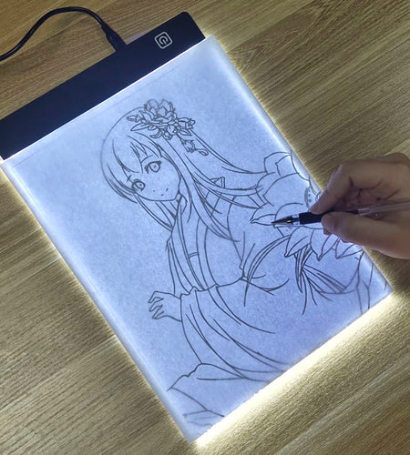 Led Drawing Copy Pad 3 Level Dimmable Board Table Animation Painting Educational Toys Gift Adjustable Light Notepad for Children